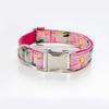 Flower Pattern Dog Collar and Leash Set