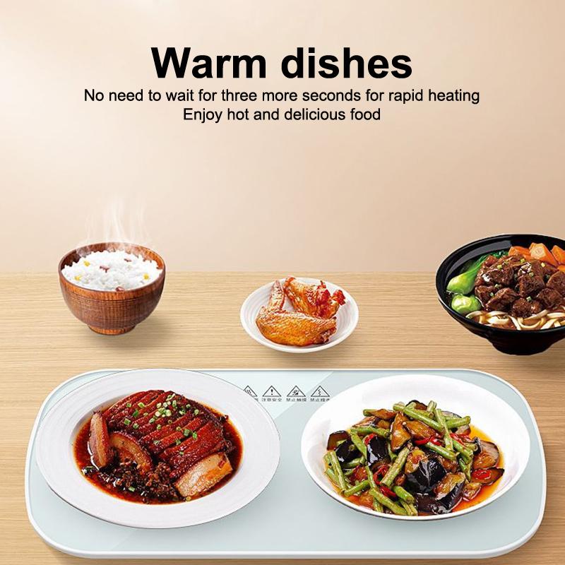 Wielofunkcyjna Elektryczna Taca Podgrzewająca Jedzenie Stała Temperatura Ciepły Talerz Szybkie Ogrzewanie Pełnej Powierzchni Ciepłe Potrawy