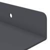 Floating Shelf 2 pcs Anthracite 40 x 8.5 x 2.5 cm Steel