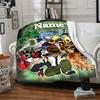 Custom Name Ben Alien Force Adventure Party Blanket For Couch Bed Plush Cozy Fuzzy Blanket Super Soft Warm Blankets For Fall And Winter 09165