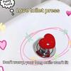 Toilet Button Heart-shaped Toilet Flush Button Replacement Set Easy Installation Reusable Clean Hygienic Toilet Press Buttons