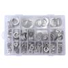 470Pcs Sealing Washer Aluminum Alloy Round Flat Washer Assortment Kit for Automobiles Faucets
