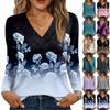 Long Sleeve Shirts For Women Cute Print Graphic Tees Blouses Casual Plus Size Basic Tops Pullover