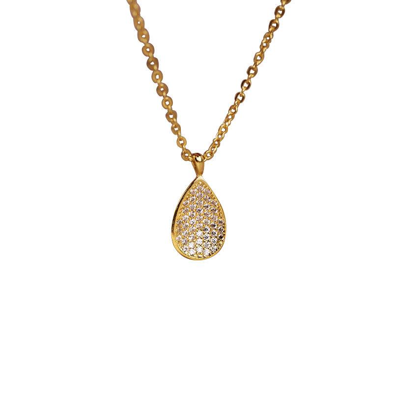 All-body Oval Necklace Japanese and Korean Simple Temperament Fashionable and Versatile Niche Collarbone Chain for Women