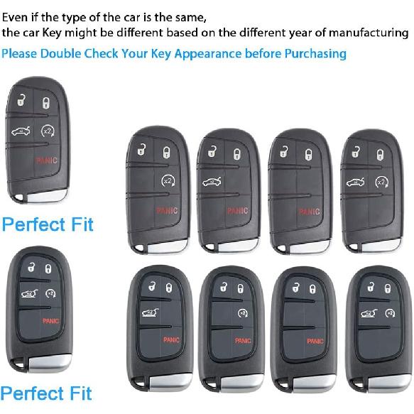 QBUC For Jeep Key Fob Cover With Keychain TPU Protection Key Case Compatible With Grand Cherokee Renegade Compass Smart Key