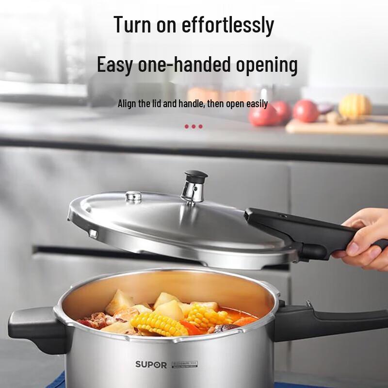 

SUPOR 304 Stainless Steel Explosion-Proof Pressure Cooker