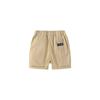 Summer Boys' Casual Blue Label Shorts Plaid Cotton and Linen Kids Fifth Pants Middle Pants Children Mid Waist Casual Casual Pants