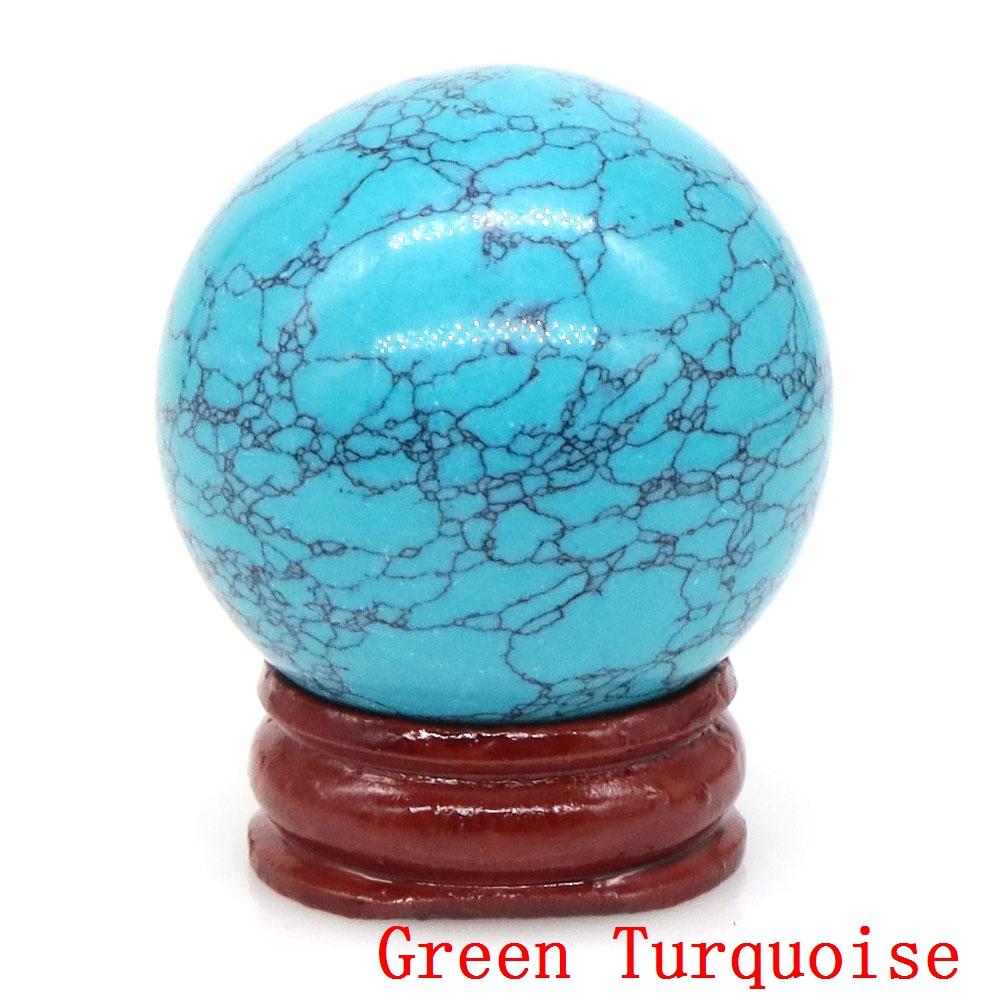 40mm Natursteine Amethyst Lapislazuli Reiki Heilkristalle Energie Chakra Massage Edelstein Kugel Heimdeko Handwerk Mit Ständer