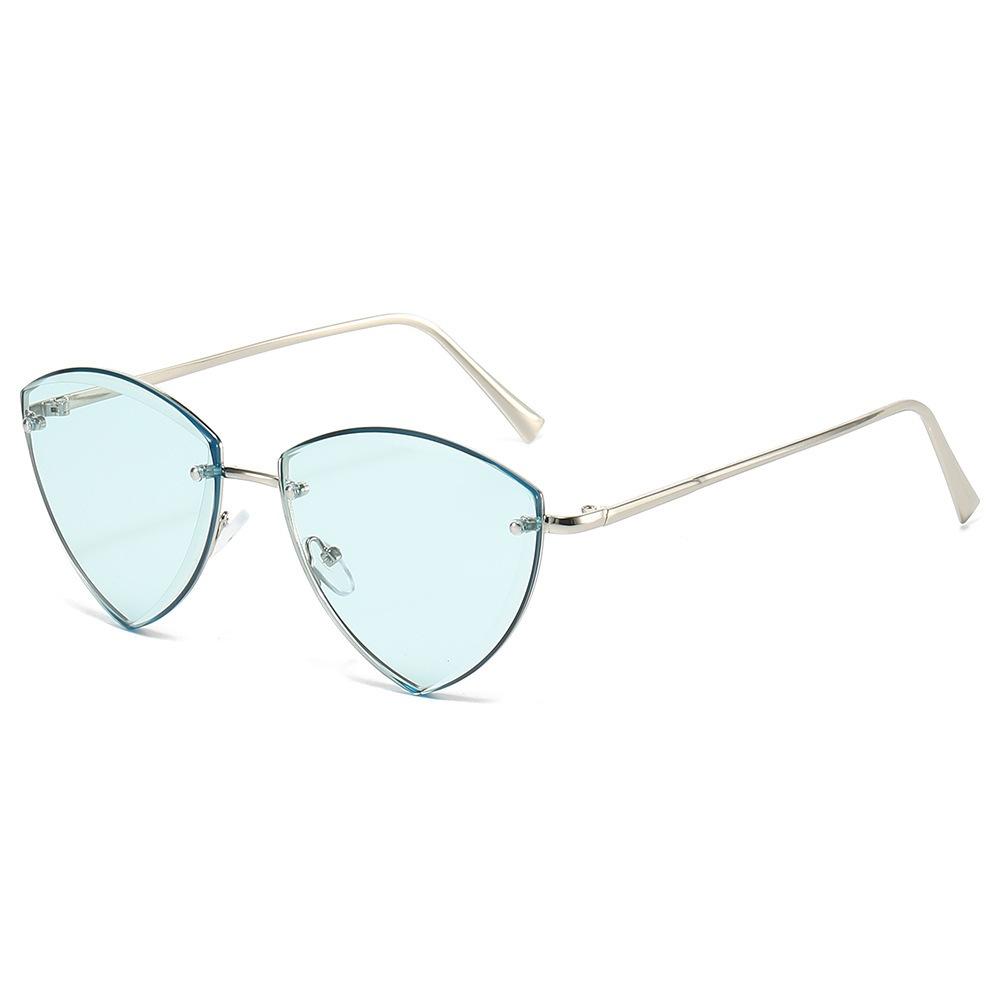 JYL TS Sunglasses Frameless Polygon Metal/3730 B-354 флуоресцентный розовый