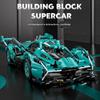 V12 Rennwagen Bausatz Auto Sportwagen Jungenspielzeug Baustein Mechanische Gruppe Fernbedienungsversion Mechanische Verbindung