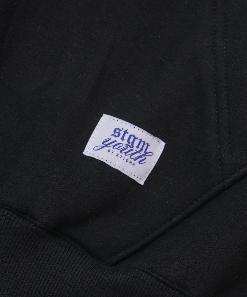[Stgm Youth] Tiger Crop Hoodie Blk