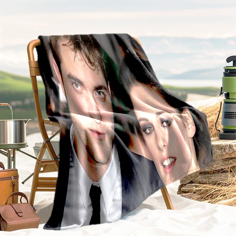 1pc The movie, Twilight pattern blanket, all season lightweight home office outdoor nap multifunctional blanket