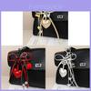 Pu Heart Shaped Mini Bag Pendant For Accessories And Keychains