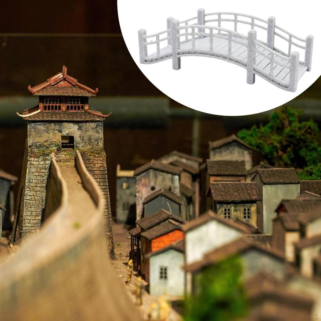 1/12 Miniature Play Toy Easy Installation Garden Decor Arch Bridge for Rockery Sand Table Fish Tank