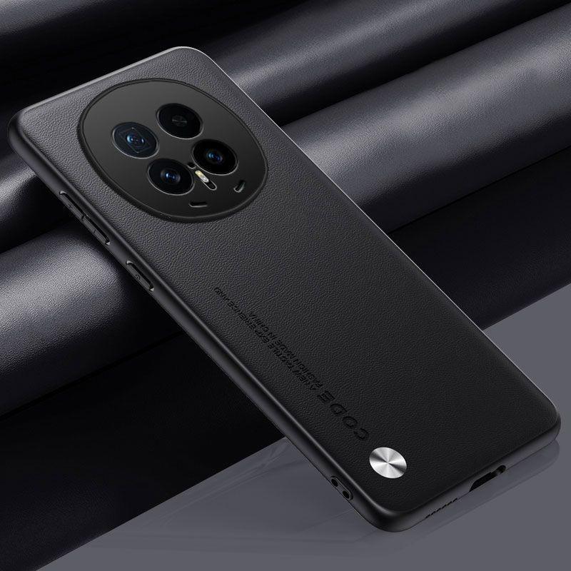

Чехол для Honor Magic 8 Pro Magic8 Задняя крышка Роскошная ПУ кожа Полное покрытие Противоударный Чехол для телефона Magic8Pro Capa Fundas Coque Honor Magic8 чёрный