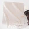 Women S Solid Color Faux Cashmere Scarf Warm Winter Neckwear For Daily Use