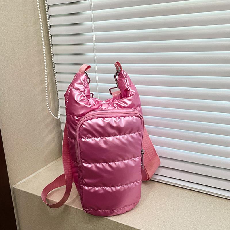 Yogodlns Tragbare Flaschenhülle Reise Radfahren Isolierte Wasserflaschentasche Handytasche Outdoor-Sport Umhängetasche mit 2 Taschen