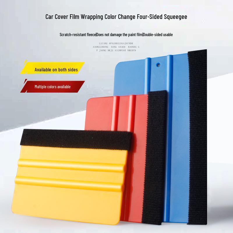 

Transparent Car Film Tool - Invisible Film Scraper with Cloth for Color Change