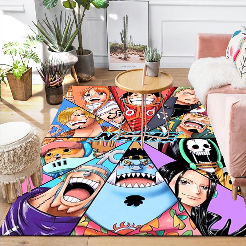 Custom 1Pc One Piece Adventure Rug Office Carpet Indoor Outdoor Entrance Doormat Nonslip Soft And Comfortable Living Room D2915195