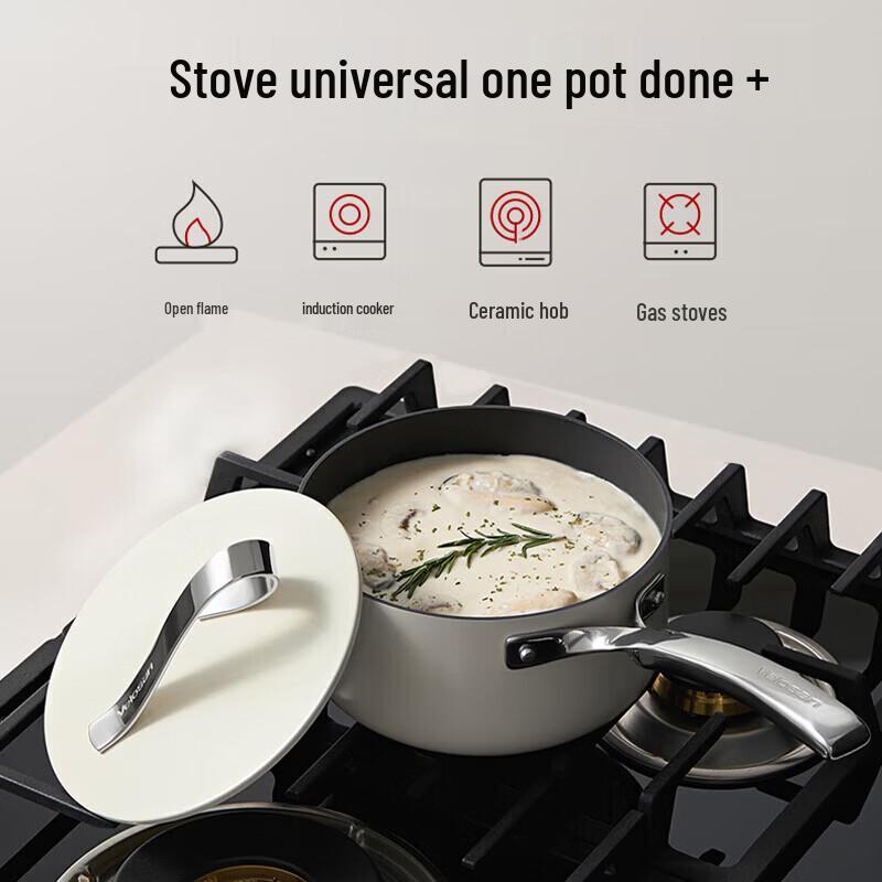 Velosan Ceramic Glaze Non-Stick Baby Food Saucepan