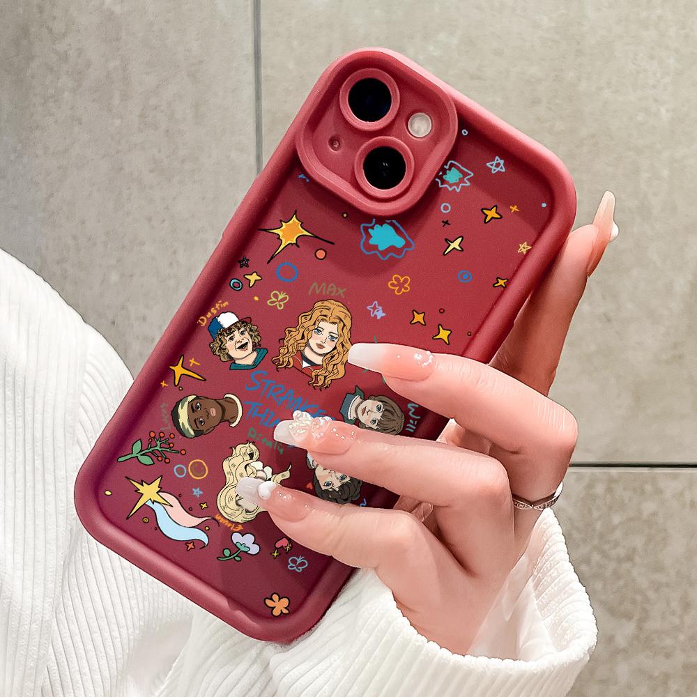 Mäkký silikónový štvorcový rebrík so vzorom tlače Kryt telefónu Plný kryt fotoaparátu Ochranné gumené puzdro odolné voči nárazom pre iPhone Infinix Tecno OnePlus
