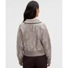 Lululemon Merino Wool Half Zip  Slnsh Collection From Afar Knit Jacquard Sheer Oak Muli