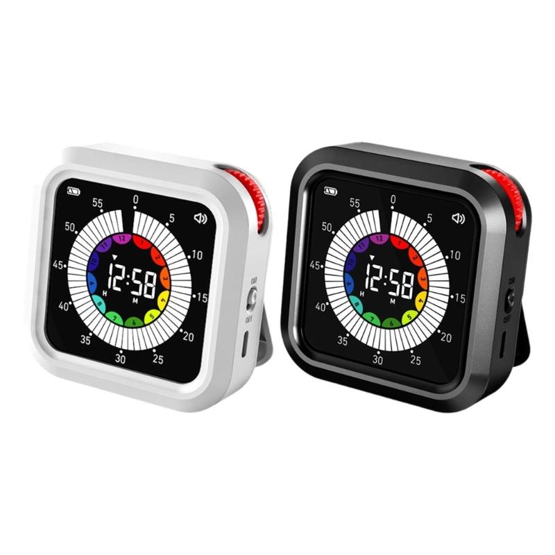 Digital LCD Display Visual Timer with Magnetic Backing For Precise Time Management In Homes Office Gym And School