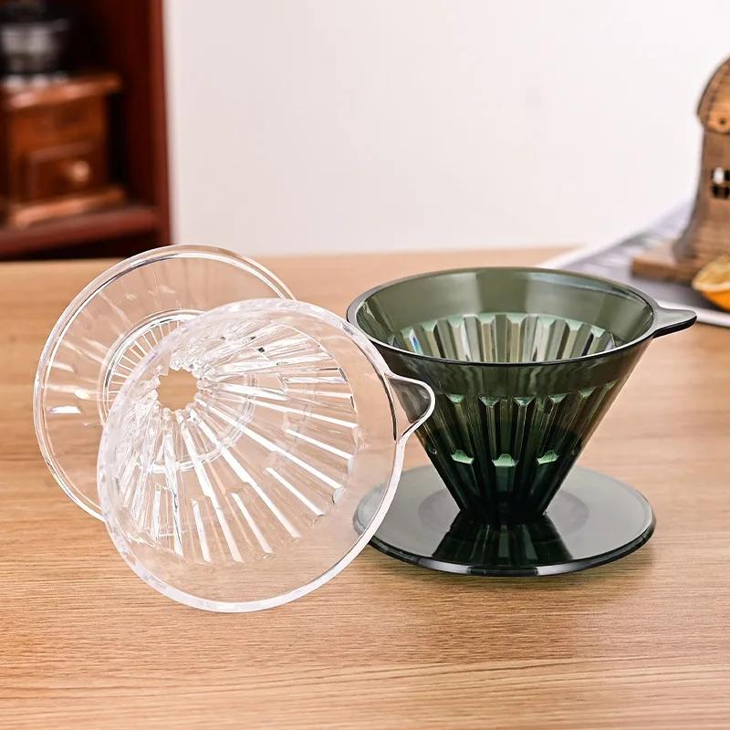 V01/V02 Hand-brewed Coffee Filter Drip Filter Household Coffee Cup Filter Set Barista Tools 1-2 People/1-4 People Universal