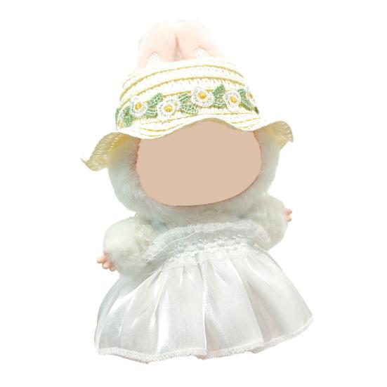 Baby Clothes Set with Hats Hair Accessories Soft Fabric Doll Wedding