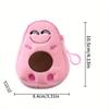 Funny Cartoon Avocado Shaped Purse, Plush Coin Purse, Portable Storage Pouch