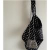 Niche Design, Heavy Industry, Metallic Silver, Design Sense, Hollowed Out Handmade Weaving, Bead, Fashionable Matching, Small Crossbody Bag