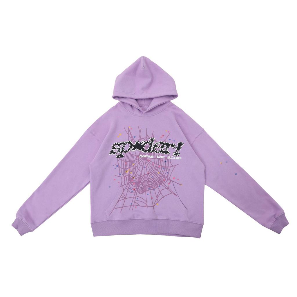 Sp5der Unisex High-Quality American Style Spider Web Hoodie Set