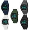 Orologio da Polso Digitale da Uomo Multifunzione con Pedometro 3D, Sveglia e Cronografo, Impermeabile