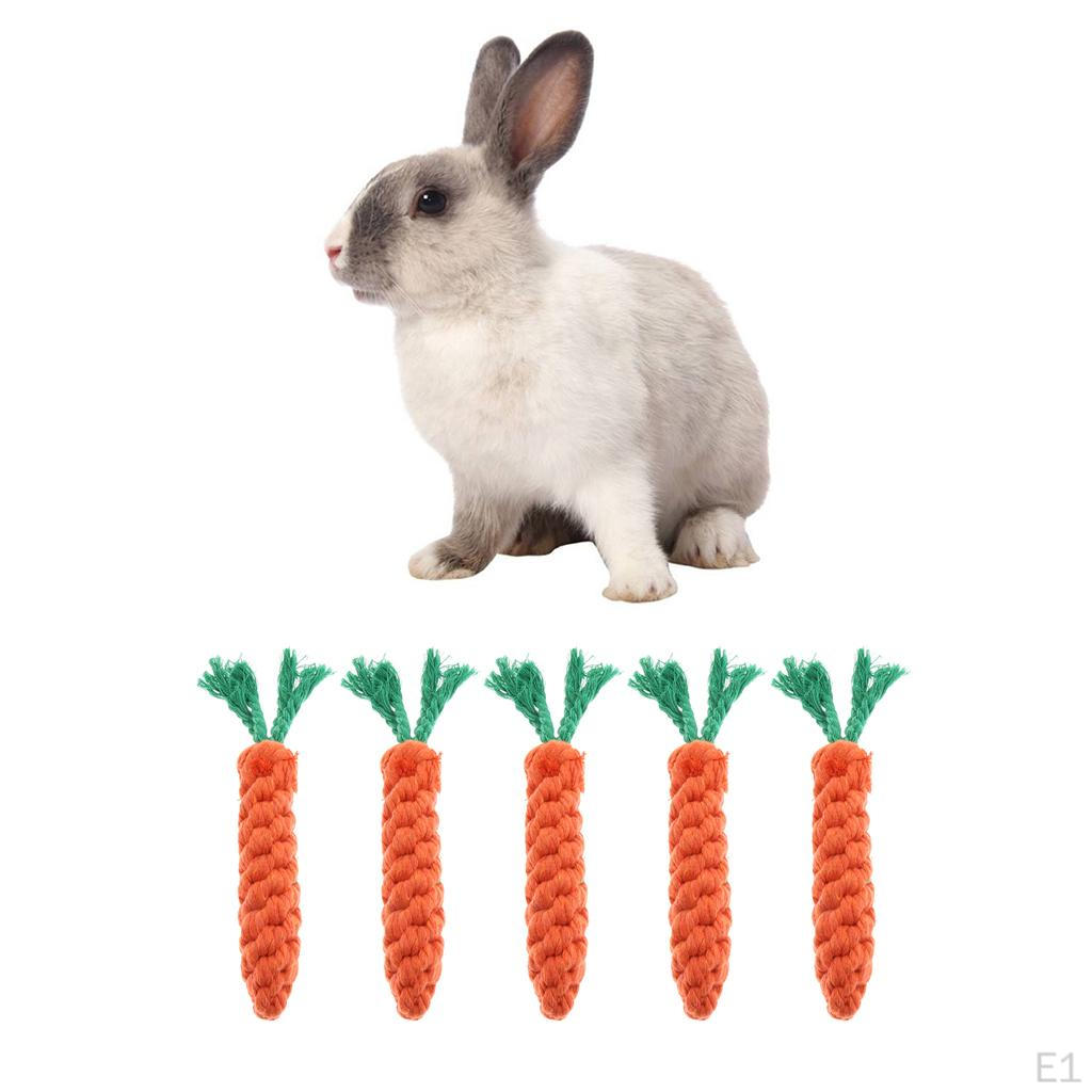 5 Count Chew Toy, Rope Carrot Bite - 3