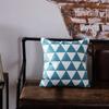 45x45cm Green Blue Geometric Cotton Embroidery Sofa Cushion Cover Home Living Room Pillow Case Bedroom Decoration