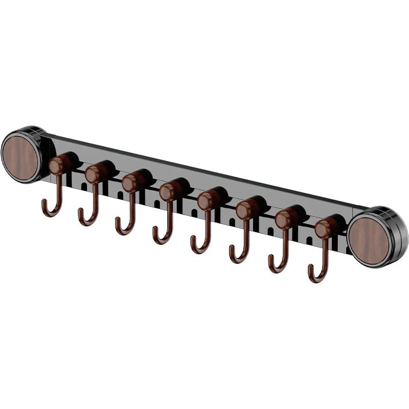 Handun Suction Cup Sliding 10-Hook Rack