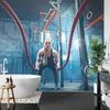 Photomural Woman During Self-Adhesive Mural 315x210
