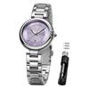 OLEVS Women's Quartz Watch Lightweight Waterproof Stainless Steel Luminous Purple