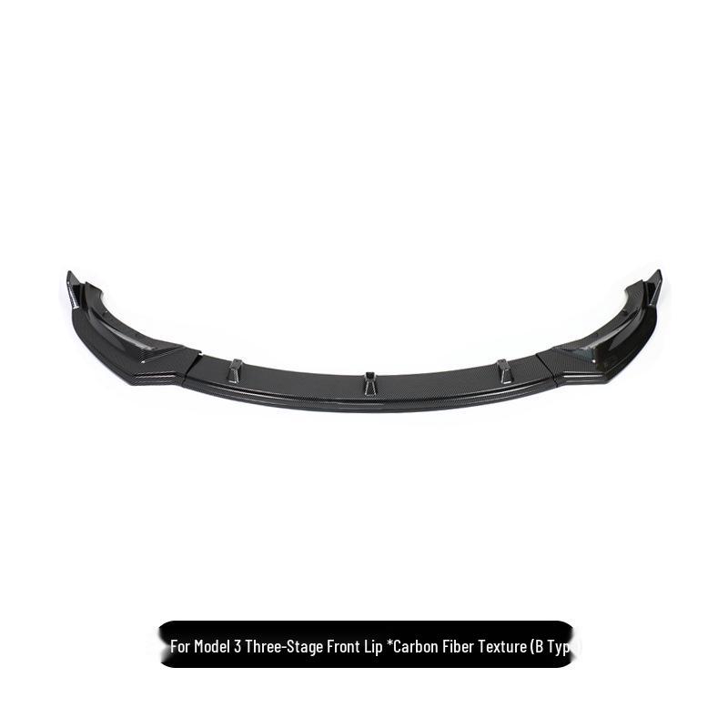 Tesla Model 3 Three-Section Injection Molded Front Lip Body Kit