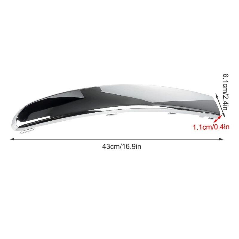 735455041 735455042 Paar Auto Frontstoßstange Obere Zierleiste Chrom Carbon Zierleiste Für FIAT 500 2008‑2015 Frontstoßstange Unterer Kühlergrill Zierleiste