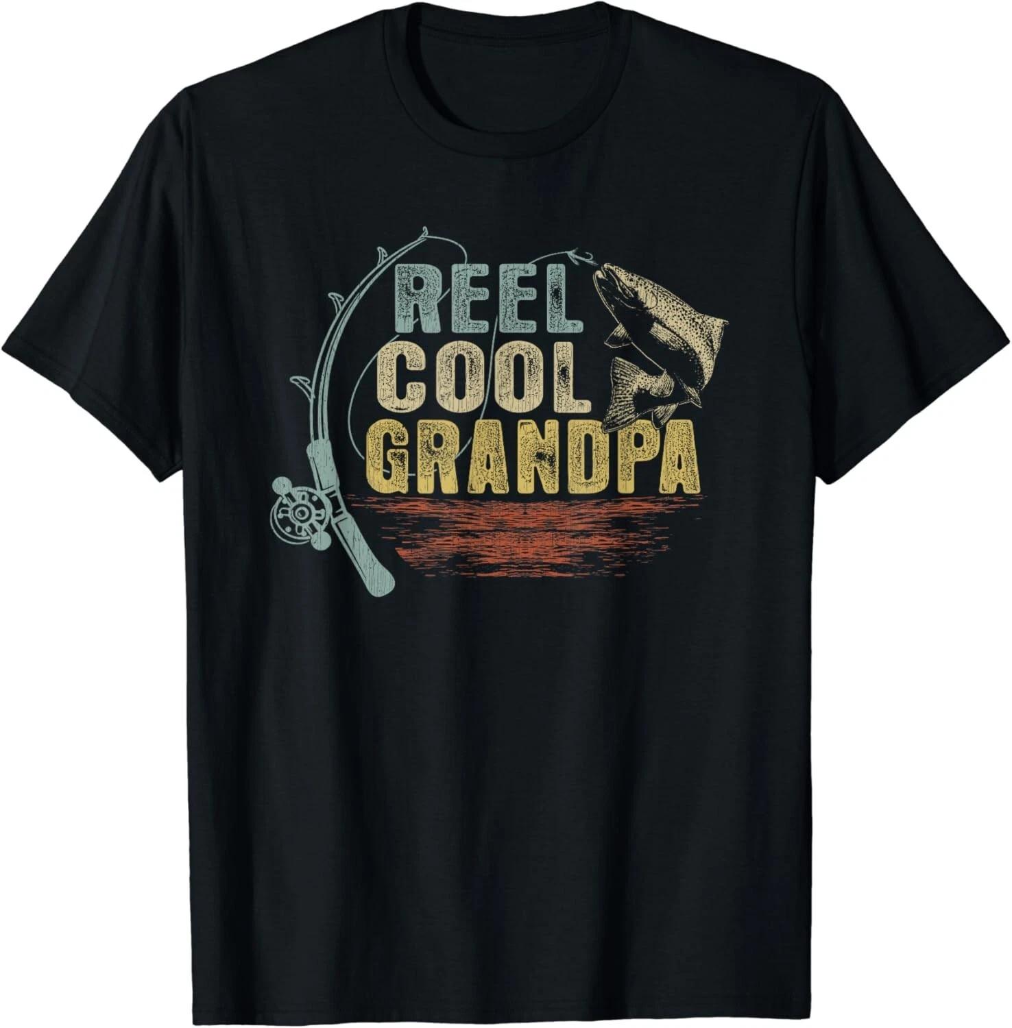 Funny Fishing tee Vintage Reel Cool Grandpa Gift Unisex T-Shirt 2XL