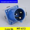 Waterproof Industrial Aviation Plug Socket: 16/32A Three-Phase Connector, 3-5 Pin, Recessed/Surface Mount Options