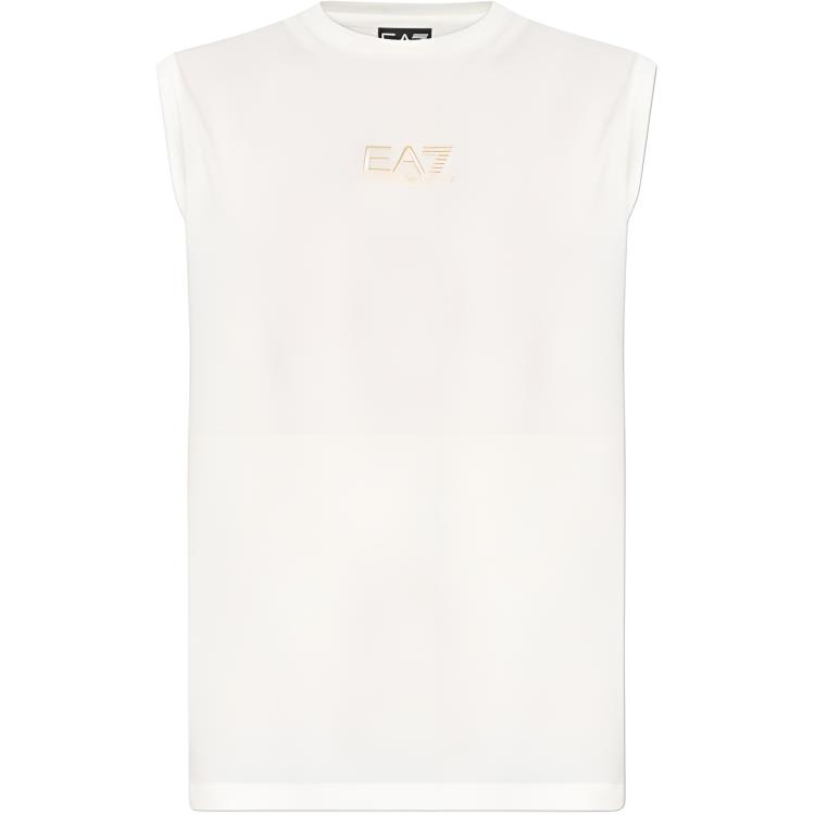 Emporio Armani EA7 Logo Print Sleeveless Round Neck Vest Men tops 7M001405-AF22264-U0004 S