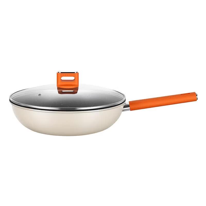 DESLON Cast Iron Non-stick Wok