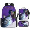 Battle of the Twin Cities Arcane Children's School Bag Pencil Case Backpack Elementary School Cartoon Backpack Three-piece Set