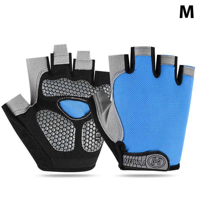 Breathable Gym Gloves Half Finger Anti Slip Sports Gloves for Men Women Fitness Weightlifting Workout Comfortable Training