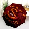 1 PC Automatic Folding Umbrella - Galatasaray S Custom Name Pattern, Portable & Foldable Design with 8 Ribs, Christmas Birthday Gifts
