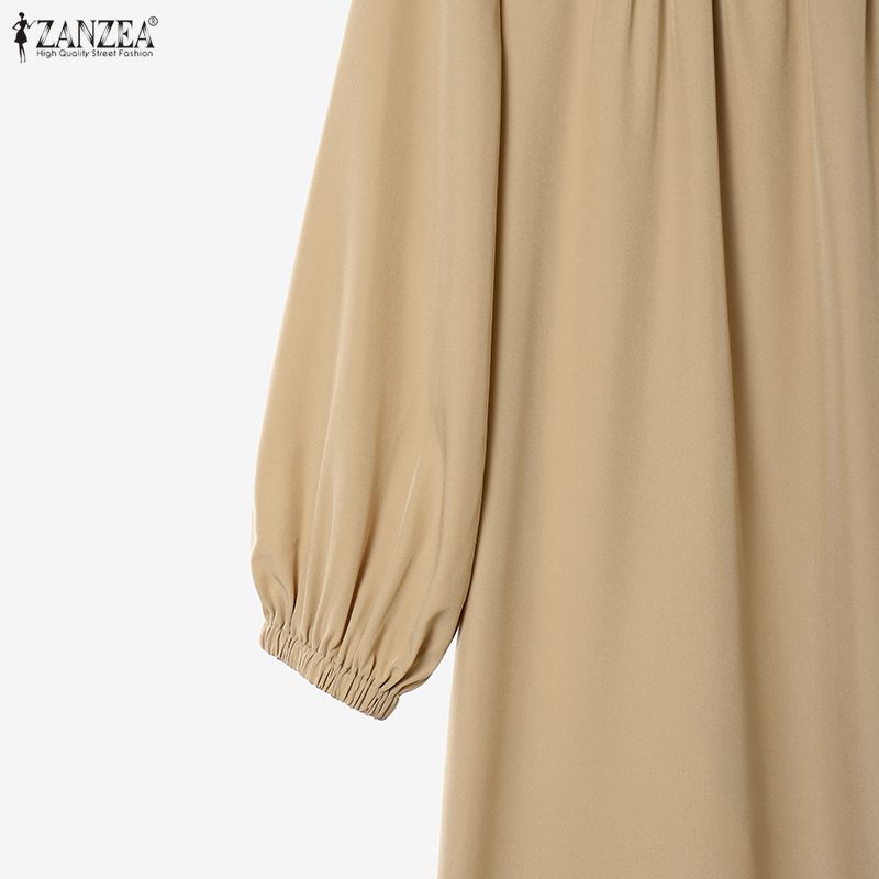 ZANZEA Women Elegant Long Blouse With Elastic Waist Long Pants Casual Two Piece Suit Sets