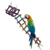 Wooden Hamster Parrot Pet Bird Colorful Climbing Ladder Suspension Bridge Birds Toy