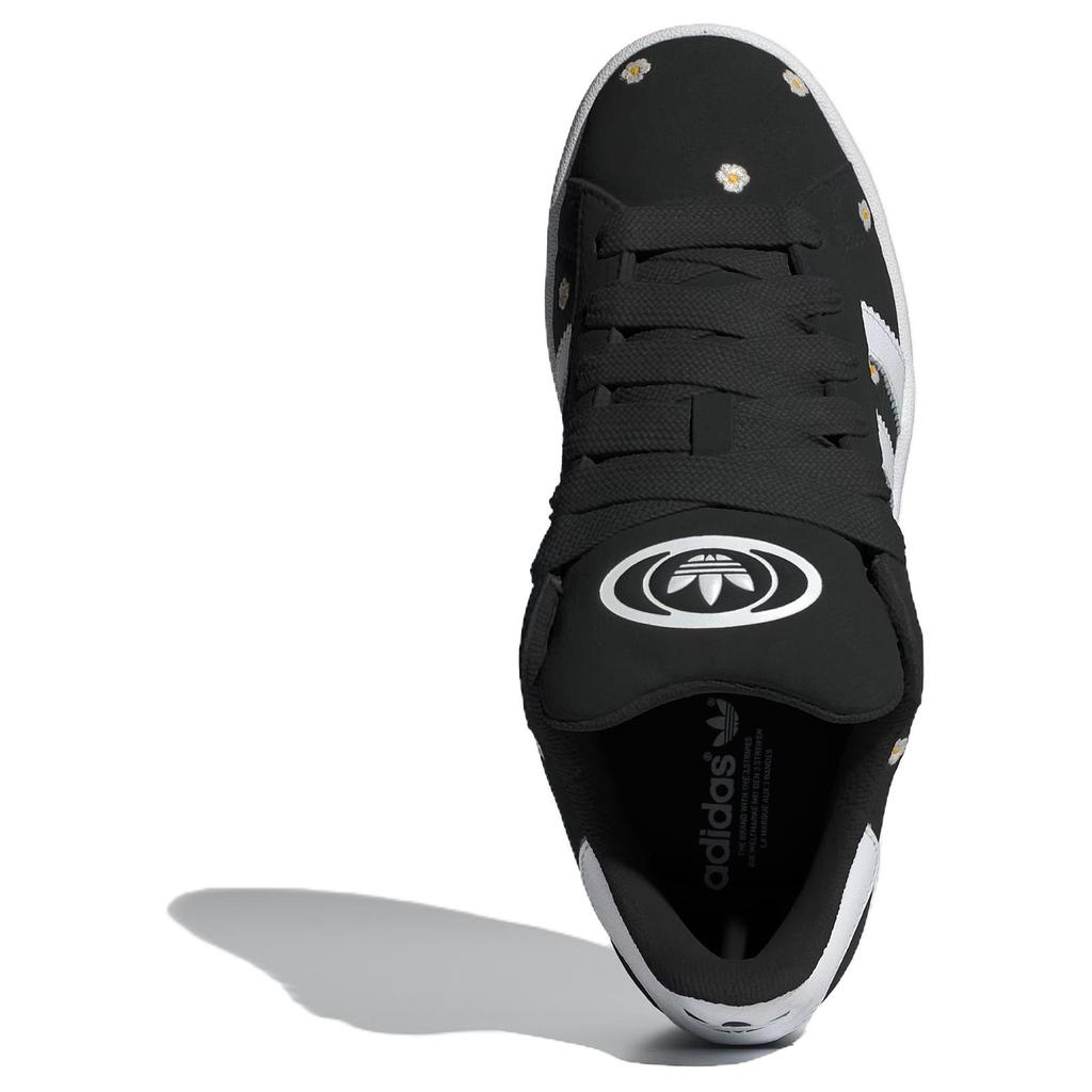 Adidas Campus 00s Black White Floral Embroidery Women Sneakers Core-Black Cloud-White IF9640